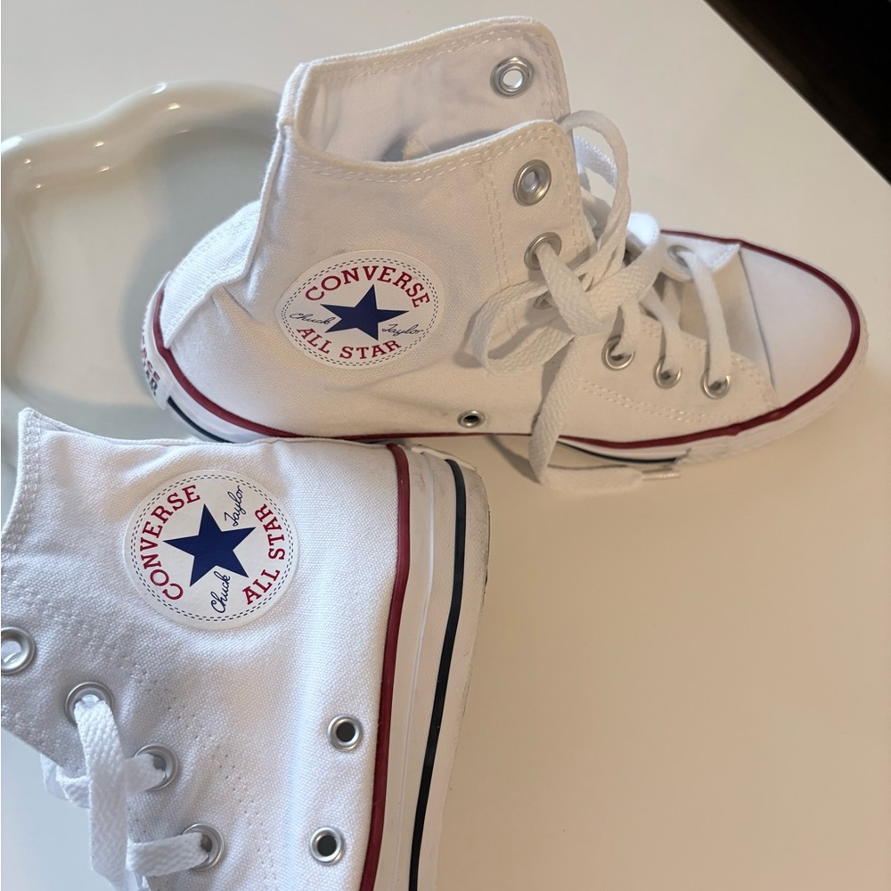 Converse White High-Top Sneakers